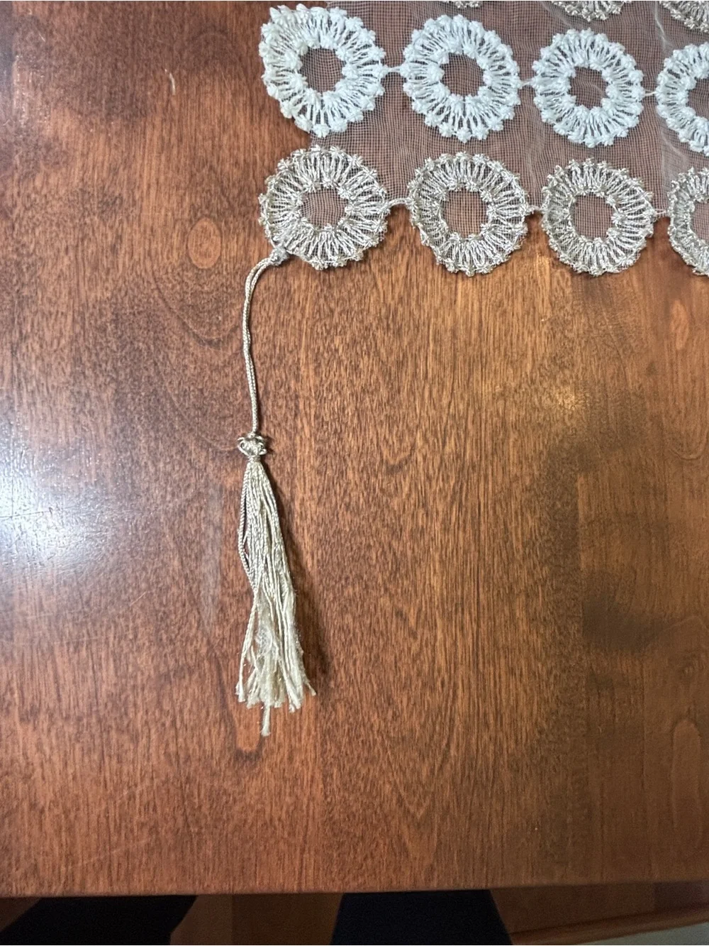 Vintage Boho 3-Piece Embroidered Lace Table Linen Set